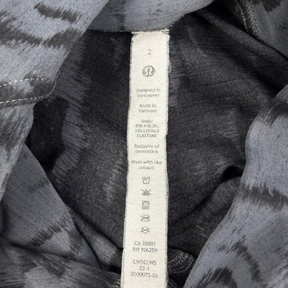 Lululemon InStill Tight 25” in ThreeD Camo Jacquard Asphalt Grey Blk - Picture 8 of 8